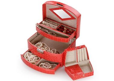 Makeup organizer lockable jewellery box , necklace earring jewellery box