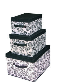 Large Pink Essential Household Non Woven Storage Boxes with Lid for Clothing