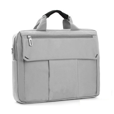 Polyester Durable Oxford Briefcase Womens Laptop Tote Bags , Red / Grey