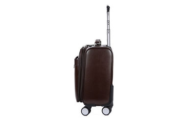 PU Leather Man Internal Computer Interlayer 4 Wheeled Suitcases with Password Lock