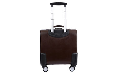 PU Leather Man Internal Computer Interlayer 4 Wheeled Suitcases with Password Lock