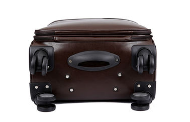 PU Leather Man Internal Computer Interlayer 4 Wheeled Suitcases with Password Lock