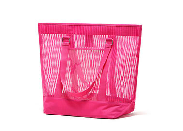Le signore multifunzionali di Rosa tirano la borsa/chiare borse in secco di totalizzatore di plastica promozionali